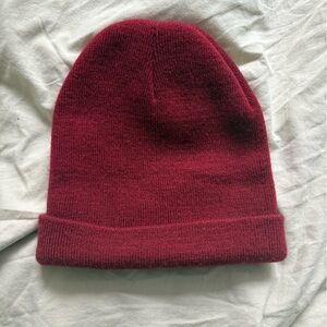 Cozy Burgundy  Knit Beanie